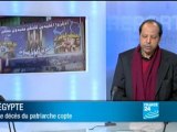 Sobhi Guirguis, Association de solidarité copte Europe France, sur le décès du Pape Shenouda III