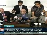 Senadores chilenos piden cesar represión en Aysen
