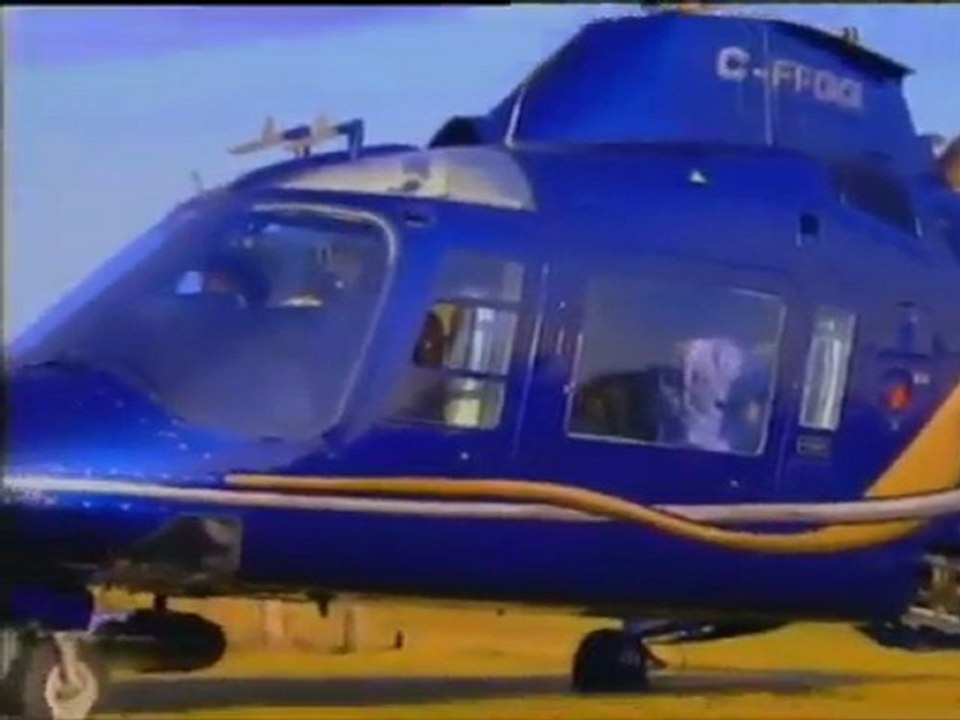 Départ de Sophie et Jean-Marc vers Le Mirage en hélico.