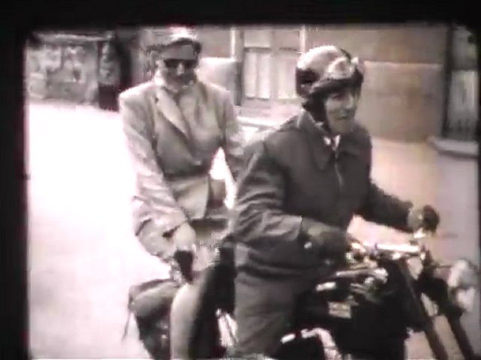 Sortie en moto 1954