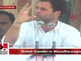 Rahul Gandhi in Muzaffarnagar: Congress forms government forms Government of aam aadmi