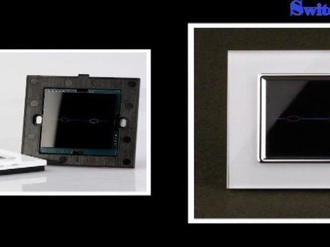 Clean White Glass Panel Touch Light Switch