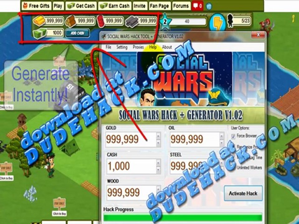 Social Wars Facebook Cheat 2012 (Working Social Wars Cash Cheat Facebook 2012) V.4.5