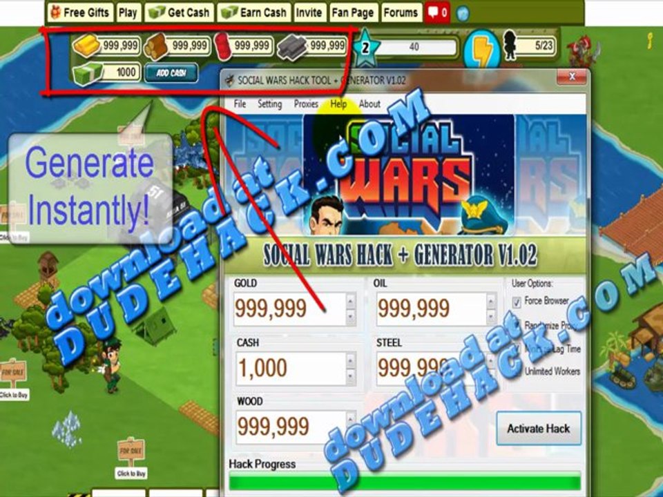 SOCIAL WARS CHEAT FOR GOLD AND CASH - How to use Social Wars Cheats V.2.0