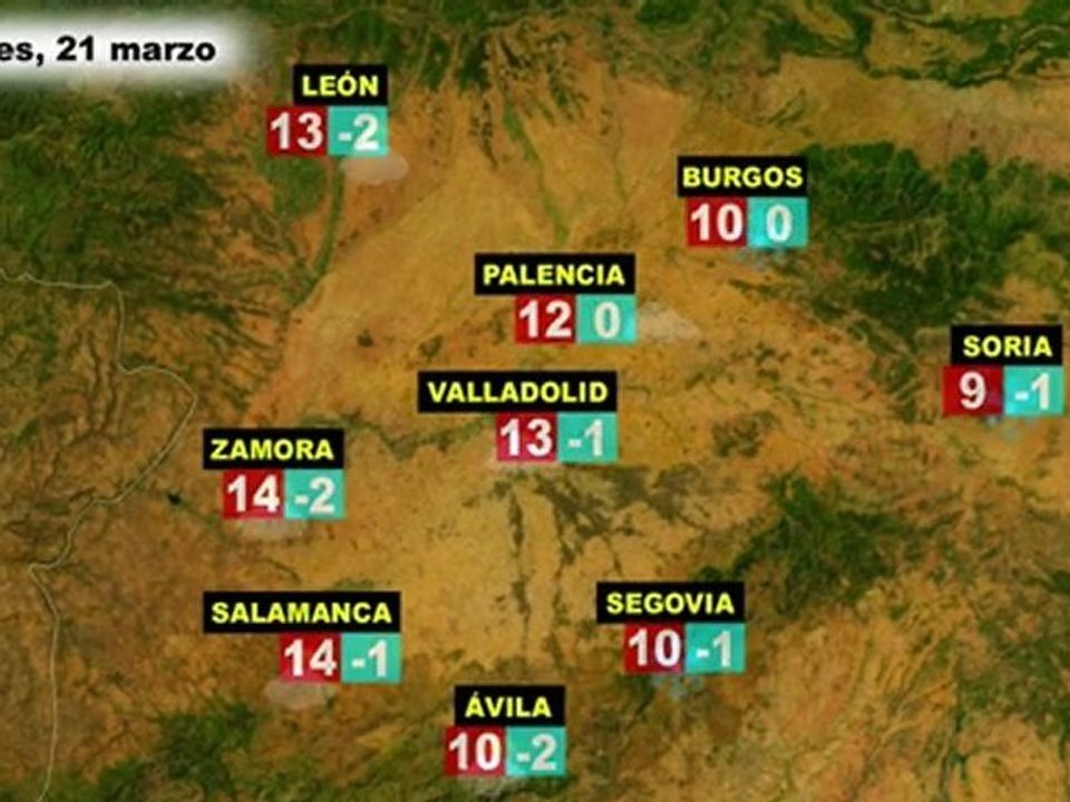 El tiempo en España por CCAA, el martes 20 y miércoles 21 de marzo
