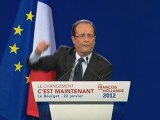 François Hollande au Bourget (2/2)