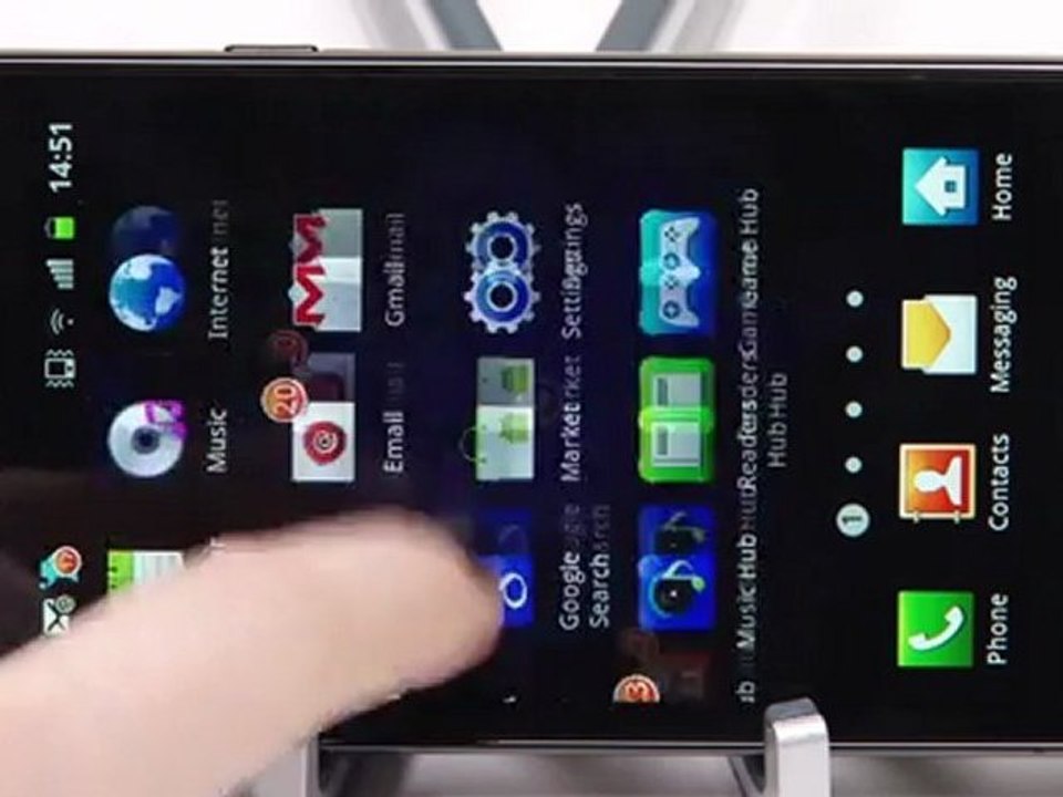 Samsung Galaxy Nexus VS Galaxy S2 Test video