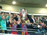 Abidal with the Champions League trophy (2011)