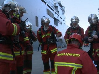 Exercice incendie sur le BPC Tonnerre