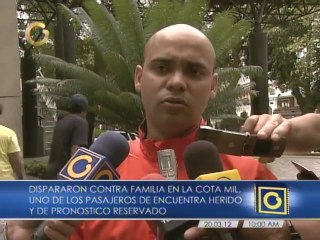 Dispararon contra familia en la Cota Mil