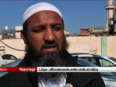 Libye, affrontements entre civils et milice