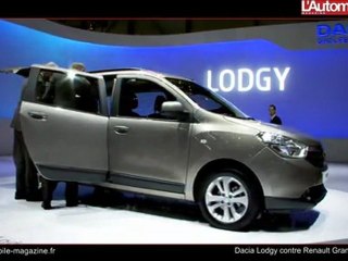 Dacia Lodgy contre Renault Grand Scénic Salon de Genève 2012