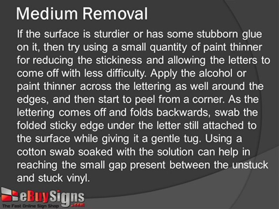 How to Remove Old Vinyl Lettering