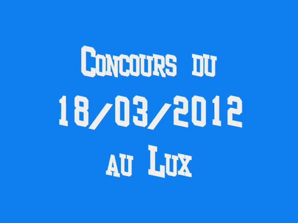 Concours Lux Cooper le 18-03-2012