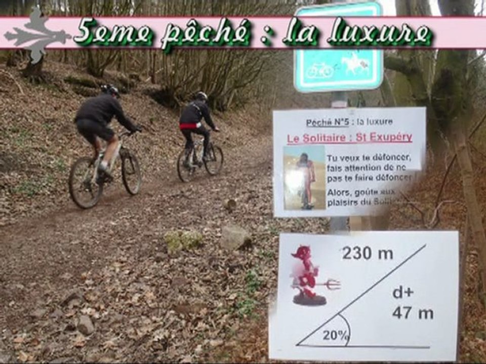 VTT Thuin, les 7 pêchés capitaux