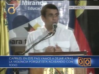Capriles sobre atentado: uno no sabe si es una advertencia o amenaza