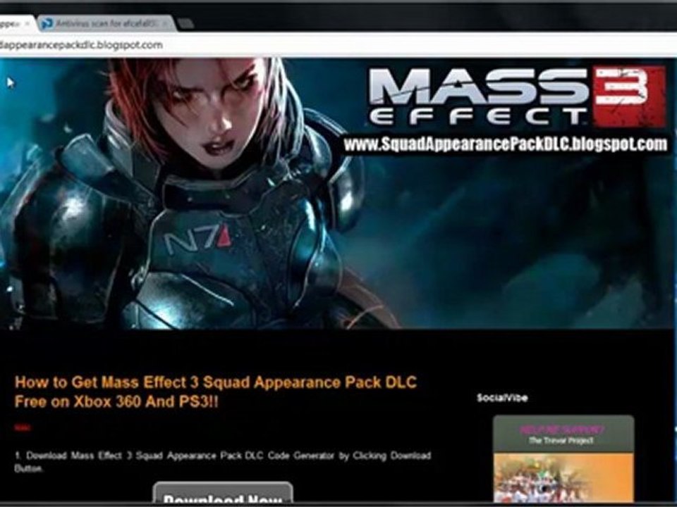 Download Mass Effect 3 Squad Appearance Pack DLC Code Free