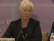 Lagarde: "L'économie mondiale s'éloigne lentement de l'abime"