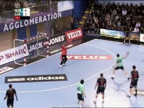 L'énorme raté du barcelonais Rutenka sur 7m - Montpellier vs Barcelone