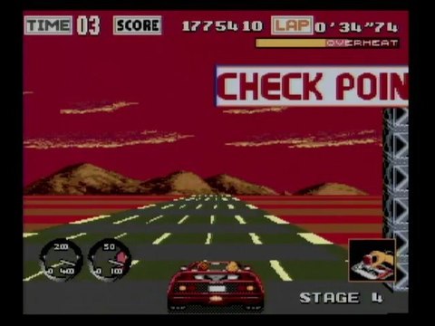 Classic Game Room - TURBO OUT RUN review for Sega Mega Drive