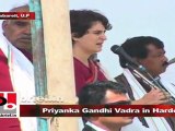 Priyanka Gandhi Vadra in Hardoi (Raebareli): Central funds do not reach the people in UP