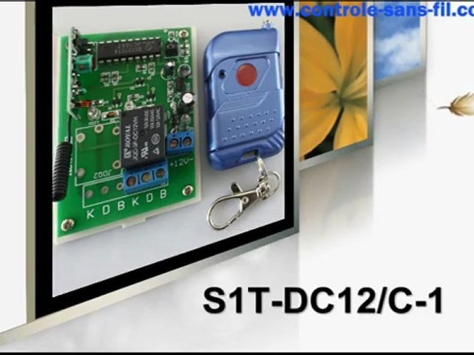 Un émetteur récepteur radio fréquence 12v fonction triggering