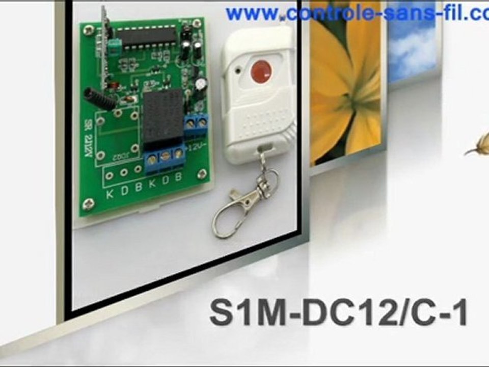 Un émetteur récepteur radio fréquence 12v fonction momentané