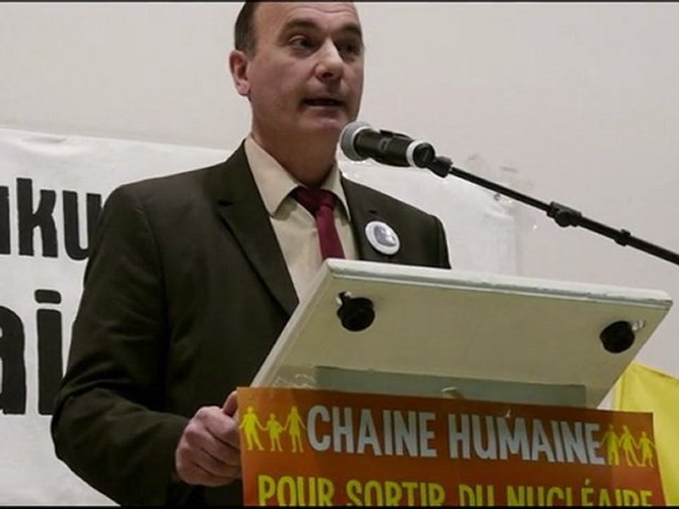 Discours de Jean Marc Governatori lors de la Chaîne Humaine contre le Nucléaire