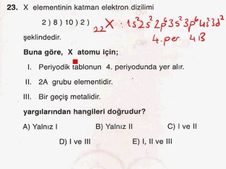 21 mart deneme kimya soru B23