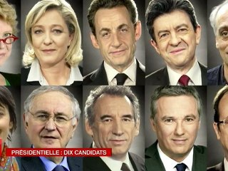 élection présidentielle 2012 - 1er tour : 10 candidats sur les starting-blocks