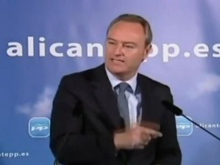Alberto Fabra: "Matas, condenado, no puede representar a la Comunidad Valenciana"
