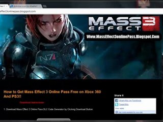 Download Mass Effect 3 Online Pass DLC Free Giveaway