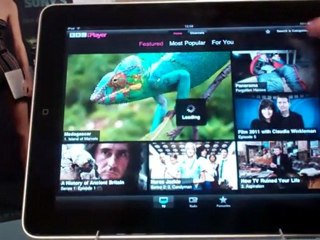 Apple iPad iPlayer app video