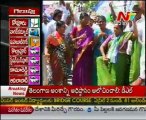 AP By Election Results 28 - Victory Celebrations Near YSR Congress Party Office