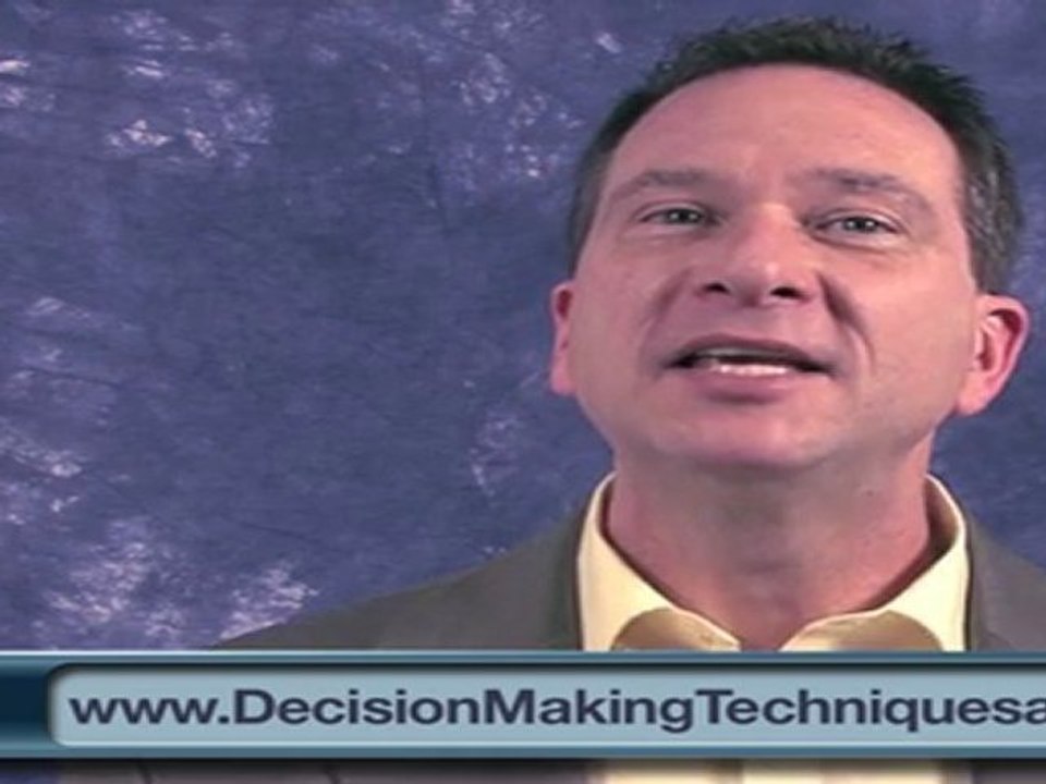 Decision Making Techniques #12, Saving the Right Way