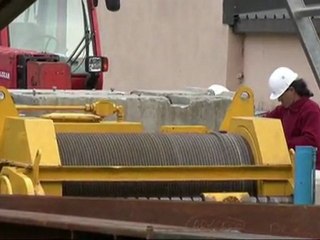 Opération de lancement du nouveau pont