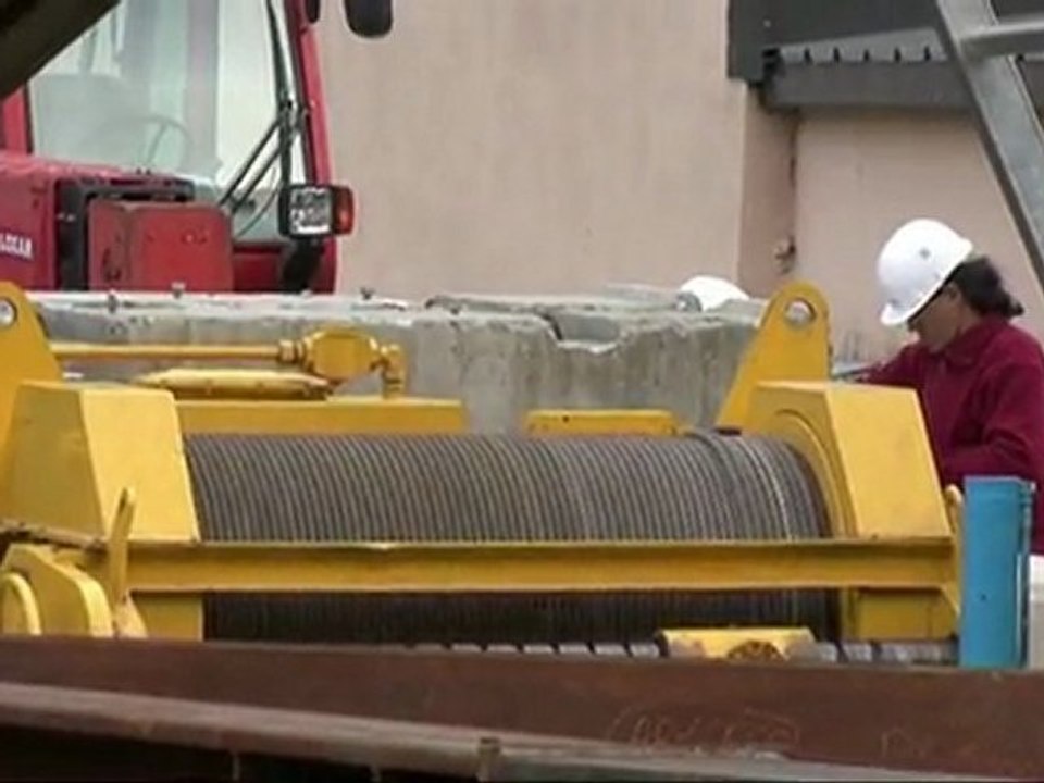 Opération de lancement du nouveau pont