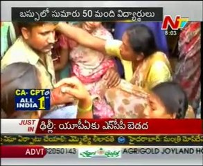 Khammam School Bus Crash 14 Children Dead