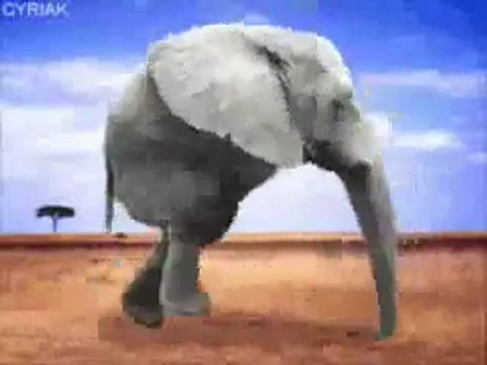 Retarded running elephant