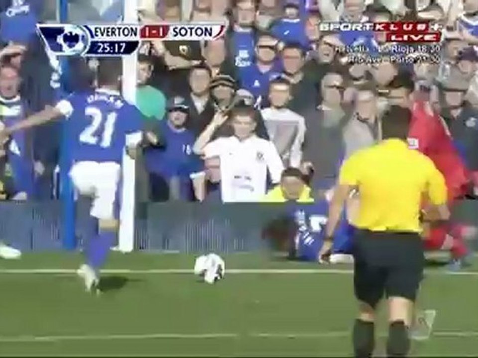 Goal Leon Osman Everton 1-1