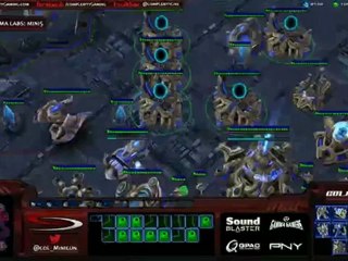 Minigun et ses multiples prism harass - Starcraft 2