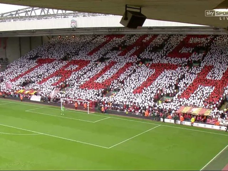 We will never walk alone for the Hilsborough 96