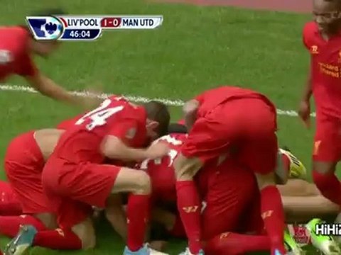 هدف ليفربول على مانشستر يونايتد - جيرارد