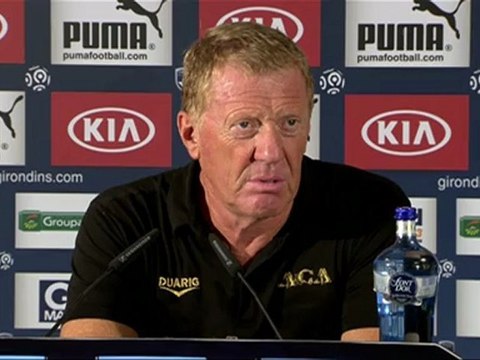 Conférence de presse Girondins de Bordeaux - AC Ajaccio : Francis GILLOT (FCGB) - Alex DUPONT (ACA) - saison 2012/2013