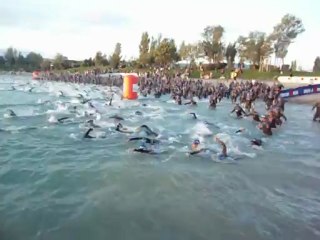 Départ du Trathlon d'Aix en Provence 2012 au Lac de Peyrolles !