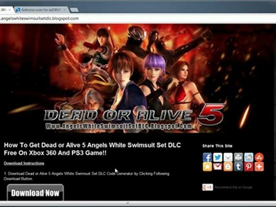 How to Get Dead or Alive 5 Angels White Swimsuit Set DLC