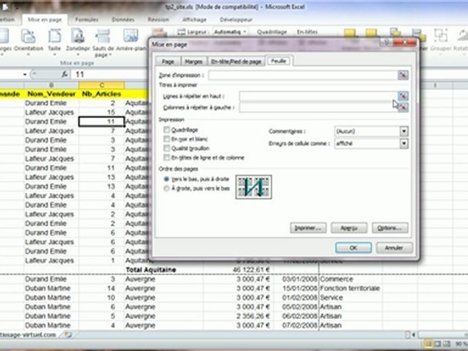 Correction Tp Excel 13