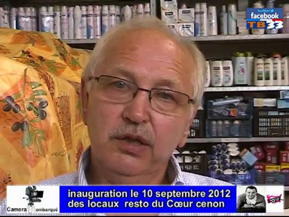 inauguration des locaux des restos du coeur de cenon  refait a neuf