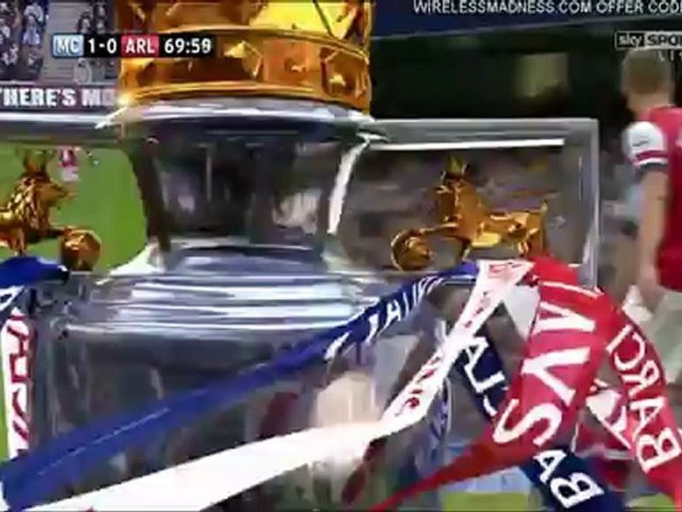 Arsenal vs Man City 23/9/2012 full match half 2