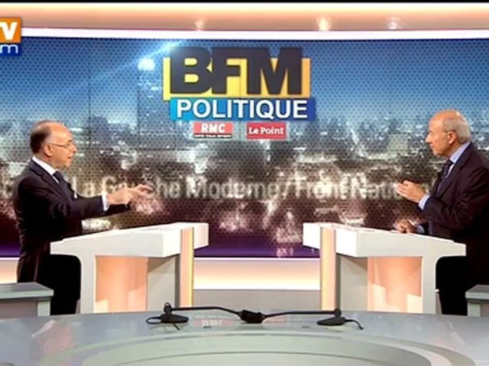 BFM Politique : l'interview de Bernard Cazeneuve par Olivier Mazerolle